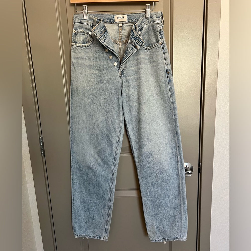 Agolde criss cross jeans in size 24